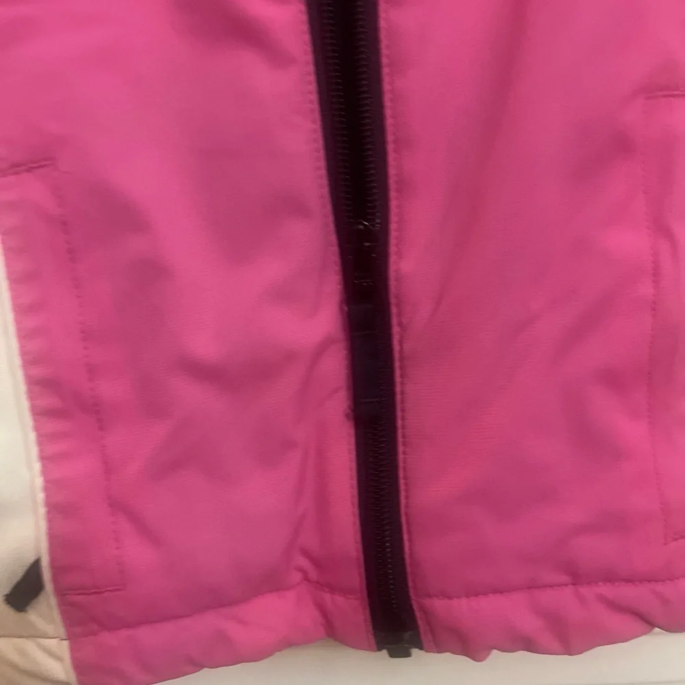 The Children's Place Pink and Cream winter snow 3 in 1 jacket